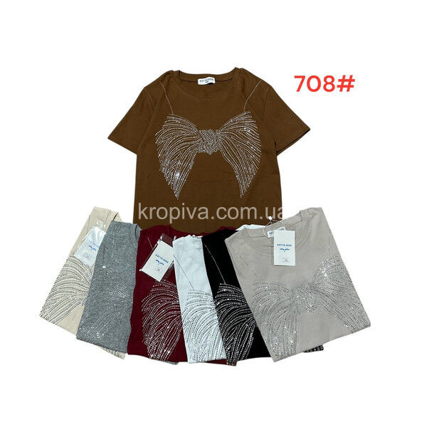 Женская футболка 708 микс оптом  100525-155