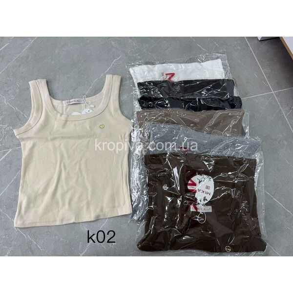 Женская майка К02 норма микс оптом 300525-079