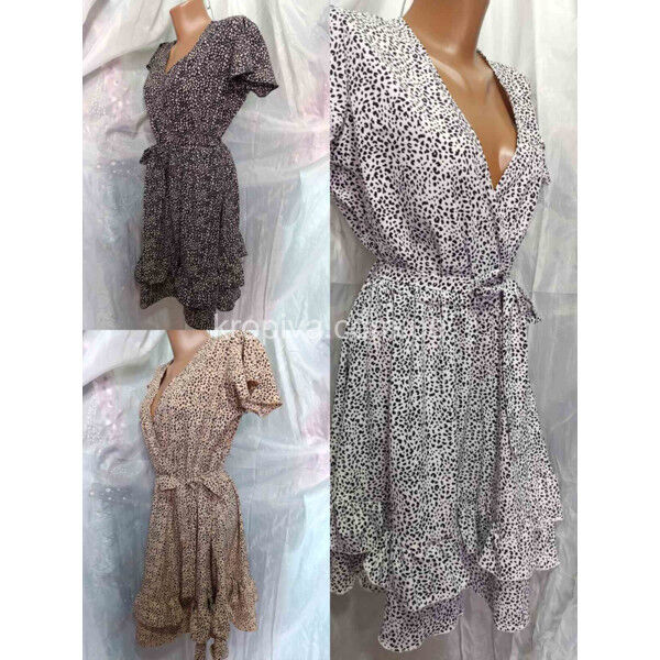 Женское платье на запах норма 577 оптом 020625-755