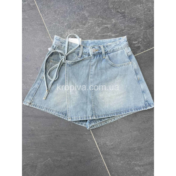 Жіночі джинсові спідниця-шорти 3509 оптом 220725-116