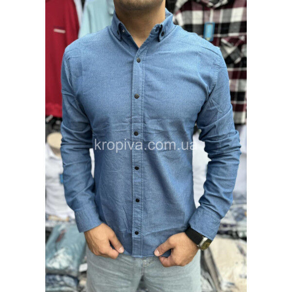 Мужская рубашка джинс батал Турция оптом 290725-687