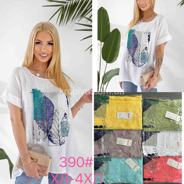 Женская футболка лен оптом 290725-767