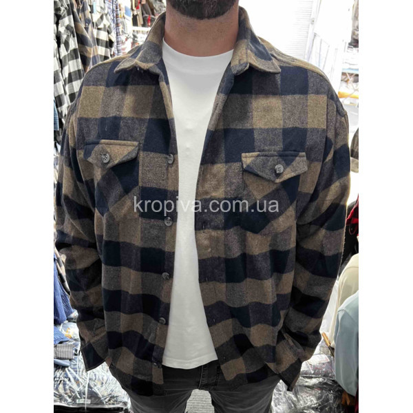 Мужская рубашка норма oversize Турция оптом 050925-639