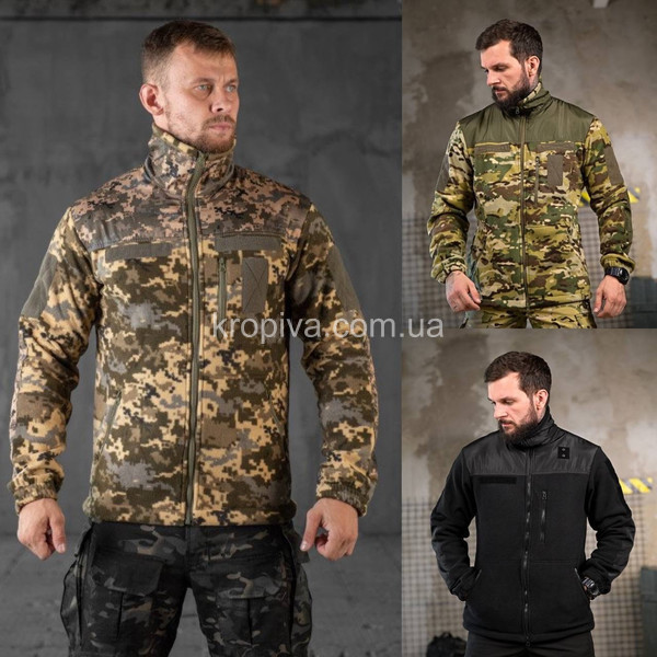 Мужская флисовая кофта Polartec норма оптом 090925-078