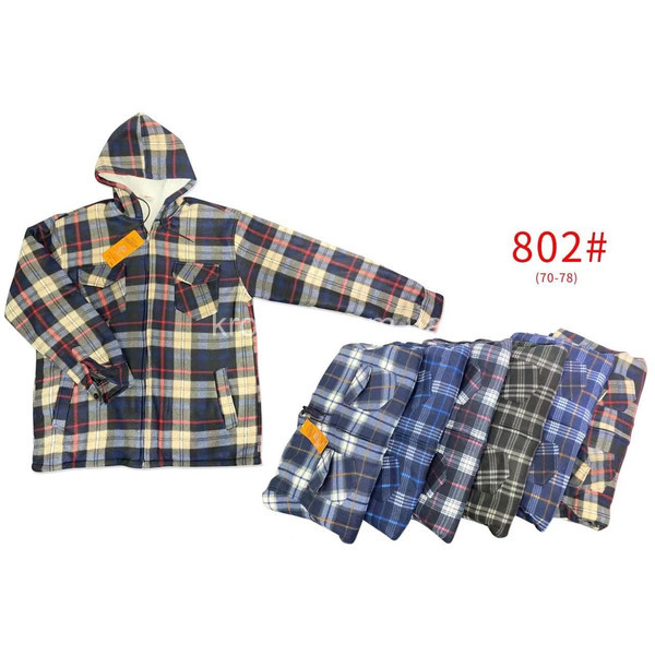 Мужская рубашка на меху микс оптом 021025-722