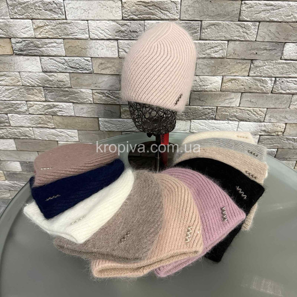 Женская двойная шапка оптом 121025-26