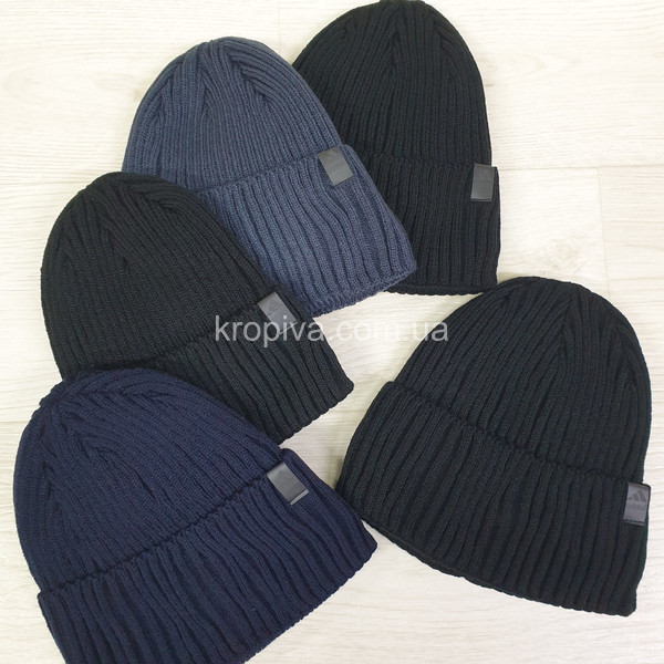 Мужская шапка на флисе микс оптом 101025-682