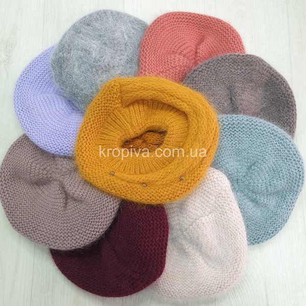 Жіночий берет ангора мікс оптом 061125-660