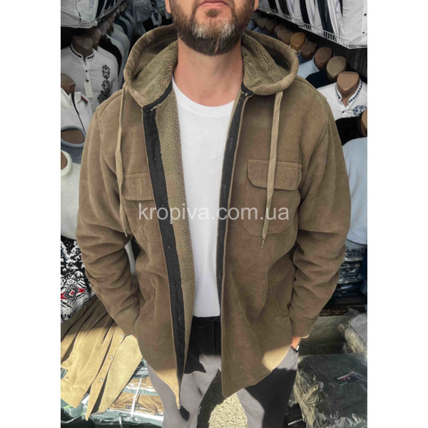 Мужская рубашка на меху капюшон Турция оптом 081125-626