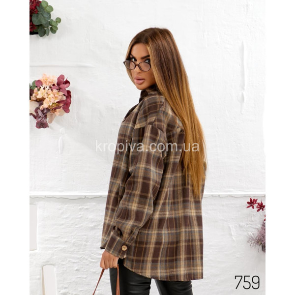 Жіноча сорочка 759 котон оптом 091125-697