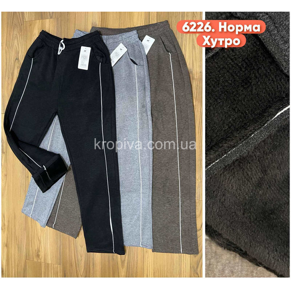 Жіночі спортивні штани на хутрі норма оптом 221125-753