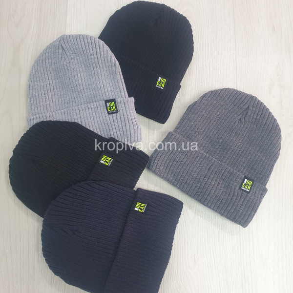 Чоловіча шапка на флісі мікс оптом 031225-650