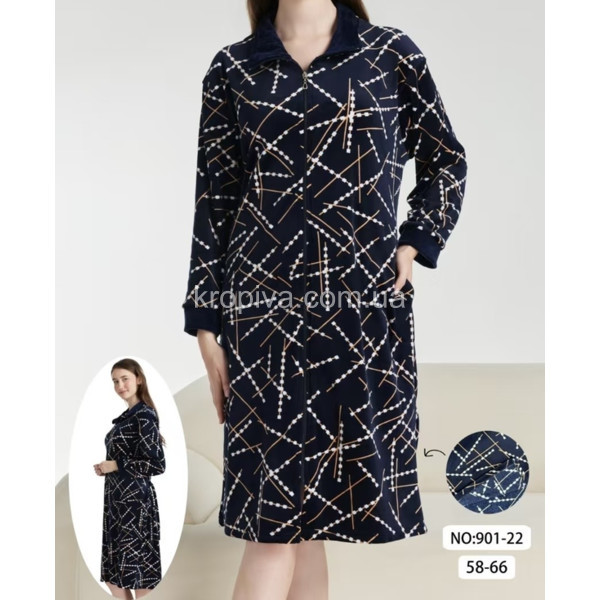 Женский халат длинный рукав оптом 081225-28