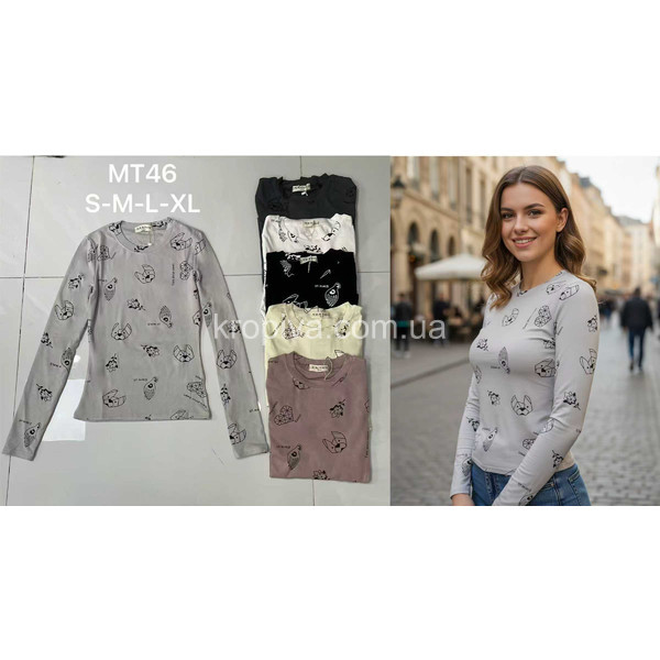 Женский лонгслив норма хлопок оптом 051225-616