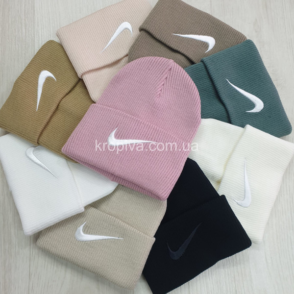 Женская шапка двойная микс оптом 051225-732