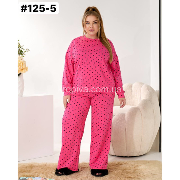 Жіночий домашній костюм 125 двонитка оптом 251225-698