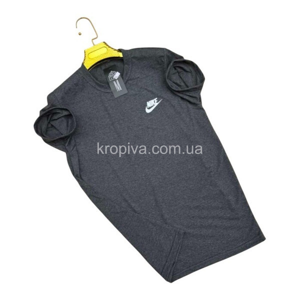 Мужская футболка 082 т серый норма оптом 190126-04