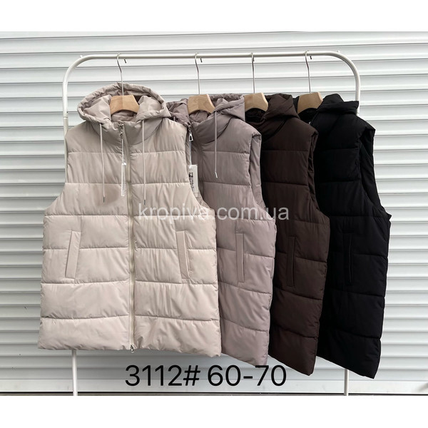 Женская жилетка батал оптом 240126-040