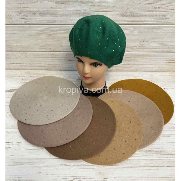 Жіночий однотонний берет оптом 140226-152