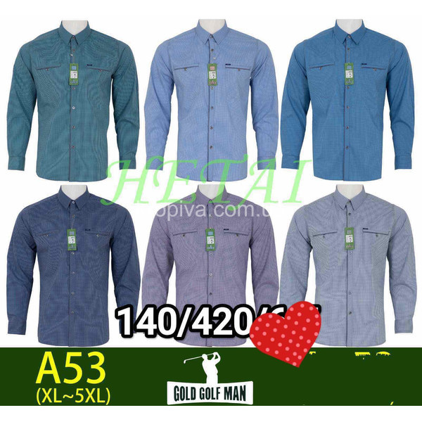 Чоловіча сорочка норма мікс оптом 100326-53