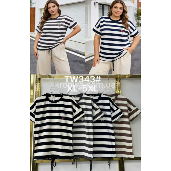 Женская футболка батал оптом 100326-723