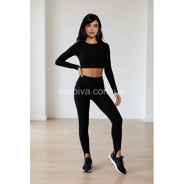 Женские лосины с штрипками 53661 норма оптом 140326-49