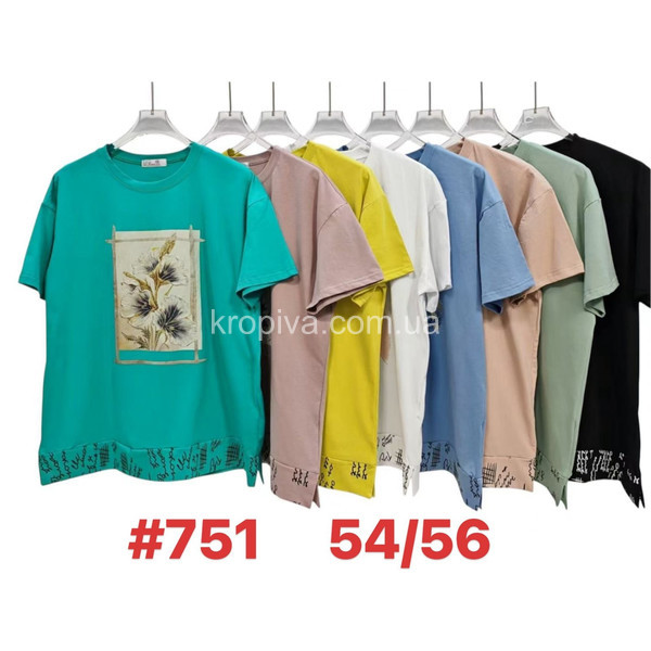 Женская футболка батал оптом 210326-082