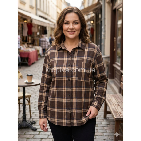 Женская рубашка 584/1 батал оптом 060426-738