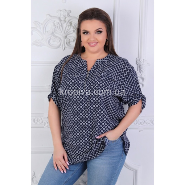 Женская блуза лето Батал оптом  (210620-05 D)