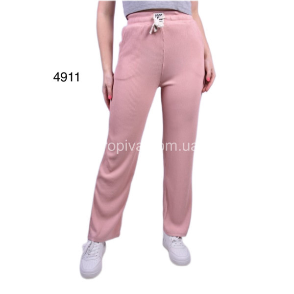 Женские брюки кльош рубчик норма 4911-4 оптом 110923-692