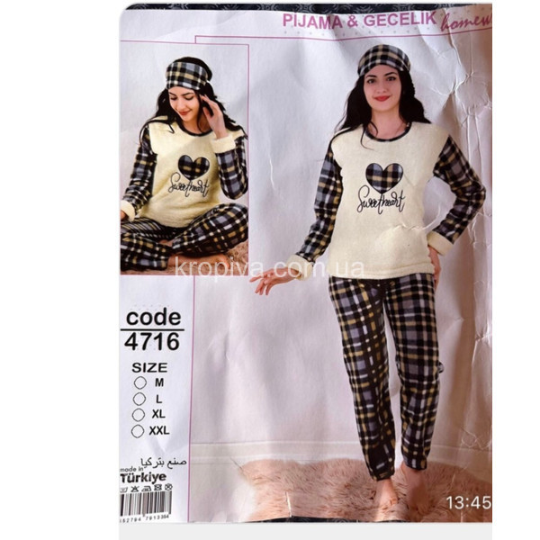 Жіноча піжама махра фліс норма Туреччина оптом 261023-661