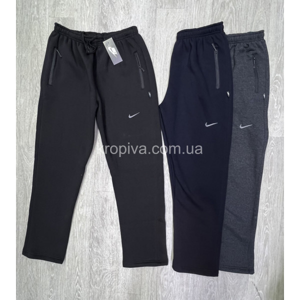 Мужские спортивные штаны 01 на флисе оптом  (121123-702)