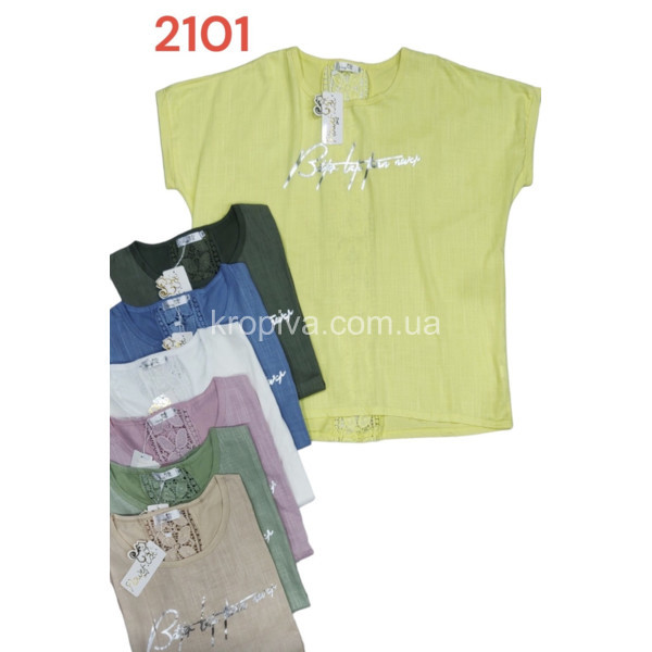 Женская футболка батал оптом 280124-20
