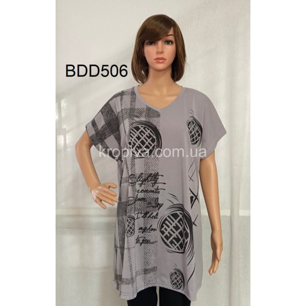 Женская футболка-туника батал микс оптом 190224-605