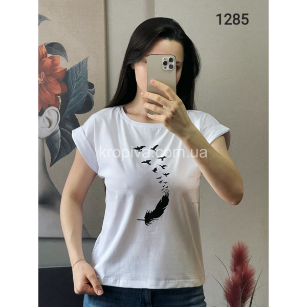 Жіноча футболка норма оптом 270324-194