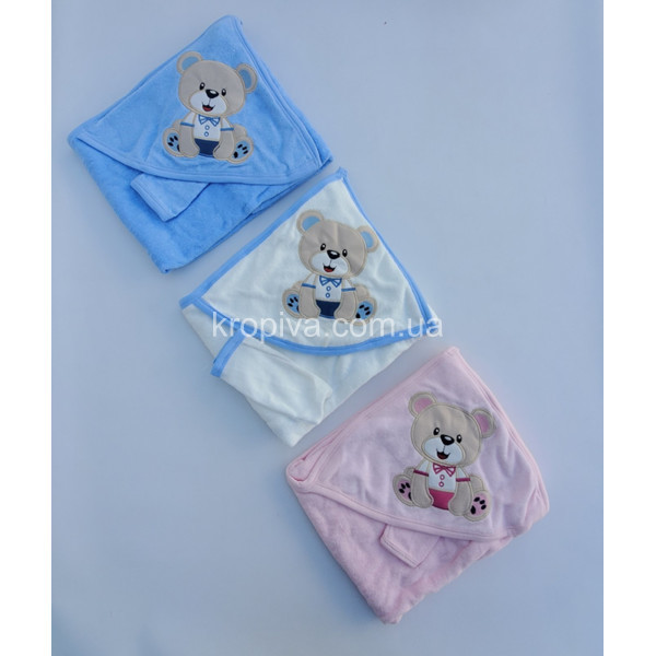 Детское полотенце для купания Турция микс оптом  (090424-706)