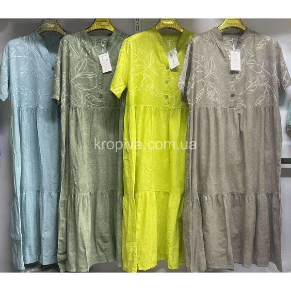 Женское платье лен батал оптом 130425-759