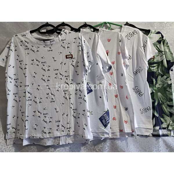 Женская футболка 9195-1 микс оптом 030525-176