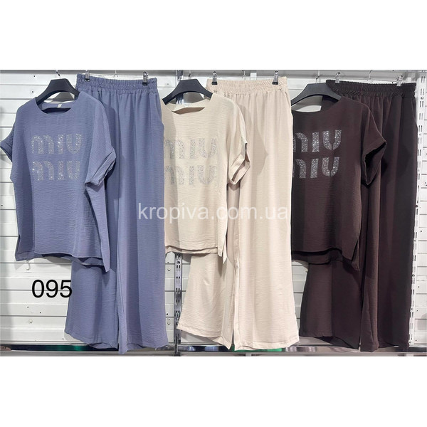 Жіночий костюм 075 креп оптом 030625-600
