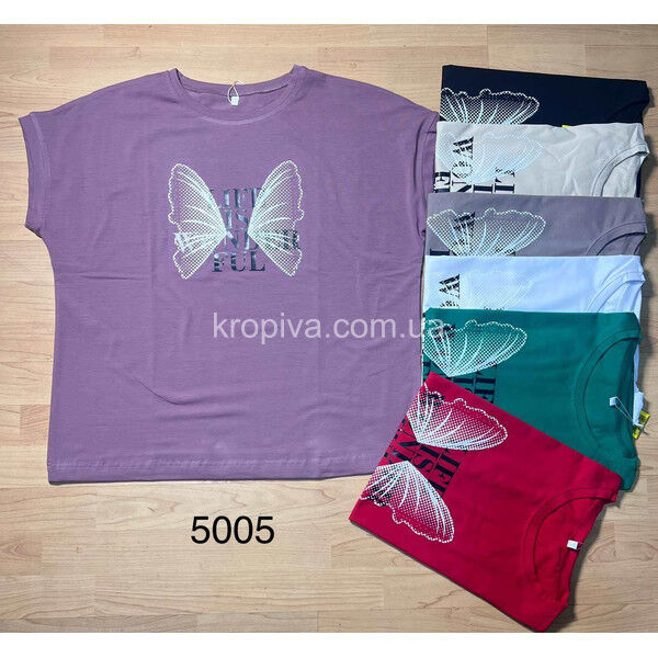 Женская футболка батал микс оптом 090625-750