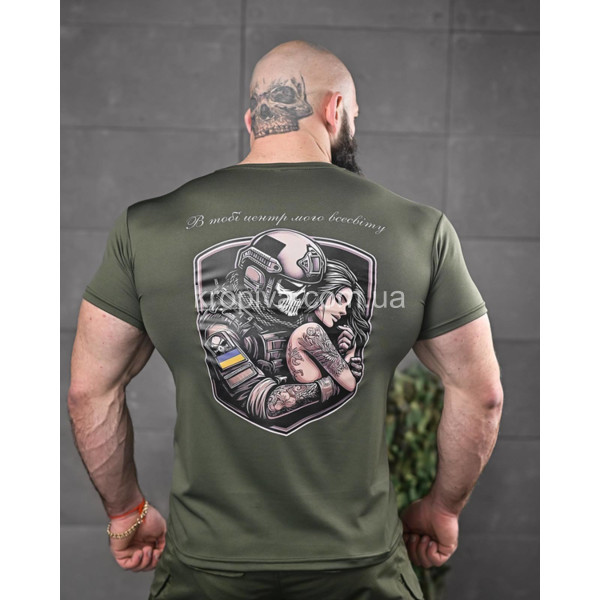 Мужская футболка Стрейч котон норма оптом 040725-0114