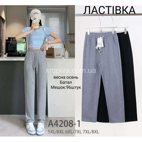 Женские спортивные штаны батал оптом 300725-609