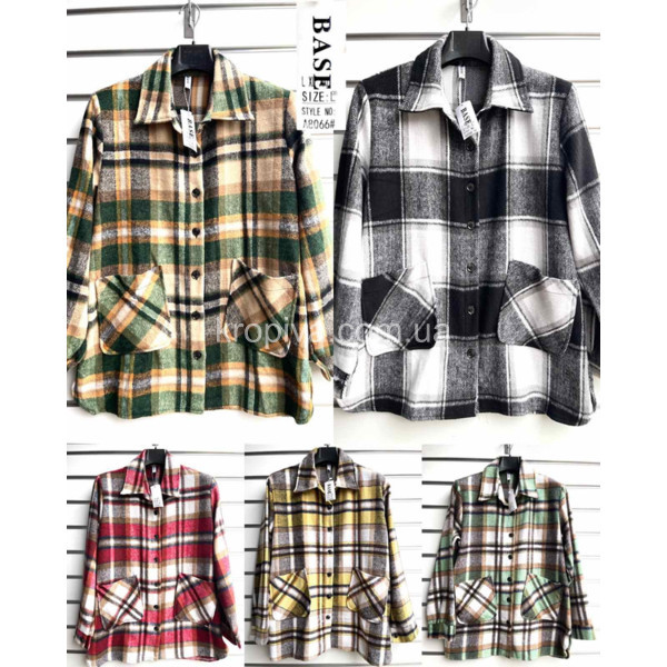 Женская рубашка BASE 8066 полубатал оптом 080825-0191