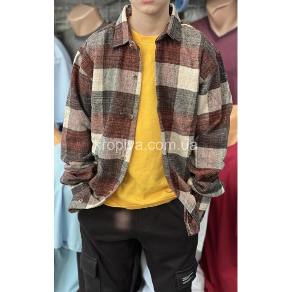 Дитяча сорочка 13-16 років Туреччина осінь оптом 260825-626