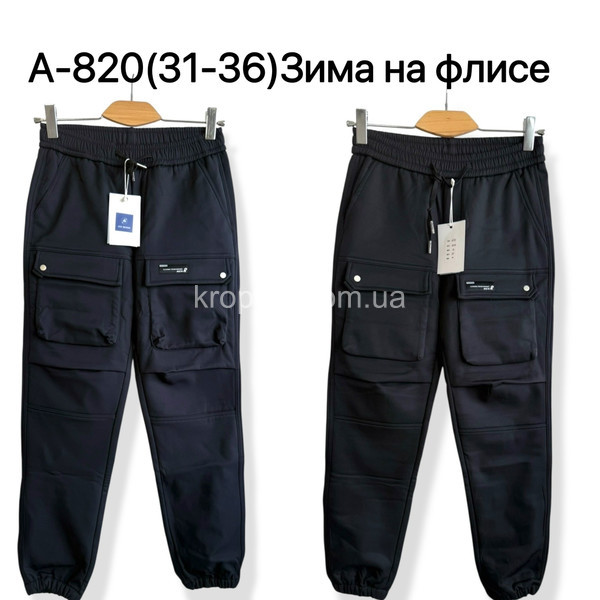 Мужские спортивные штаны на флисе норма оптом 220925-687