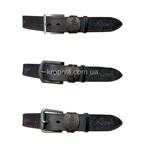 Чоловічий ремінь шкіра для джинс оптом 031025-643