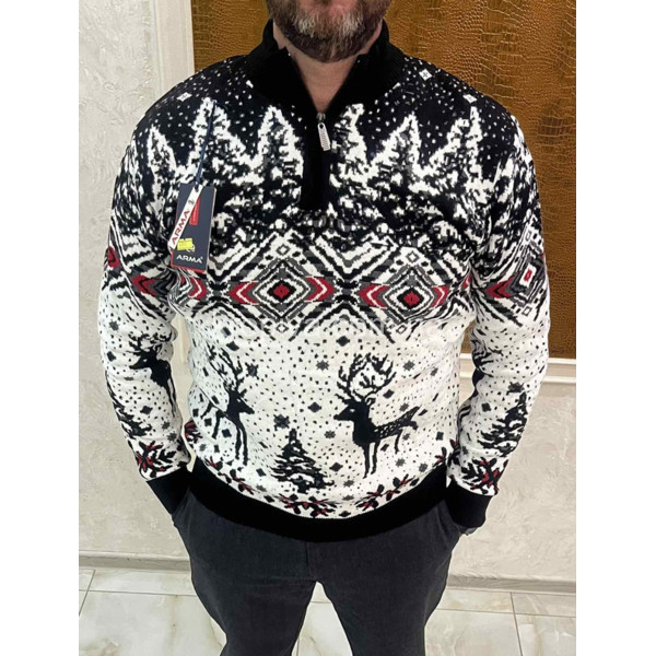 Мужской свитер норма зима Турция оптом 081125-607