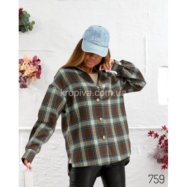 Жіноча сорочка 759 котон оптом 091125-698