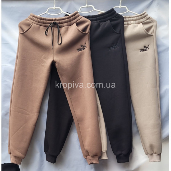 Детские спортивные штаны 9-13 лет флис оптом 161125-642