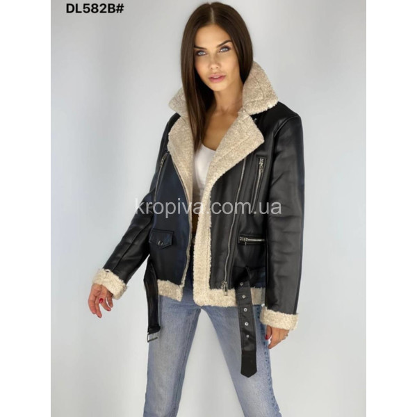 Жіноча стильна дублянка 582 оптом 211125-03